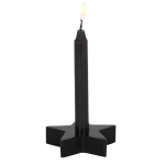 Candle Holder Black Star Design